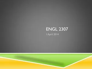 ENGL 2307