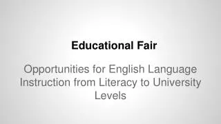 Educational Fair