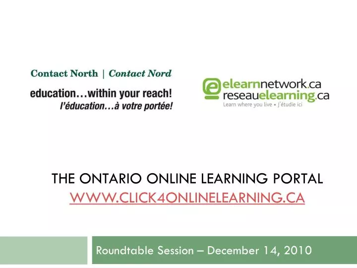 the ontario online learning portal www click4onlinelearning ca