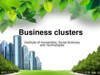 Business clusters