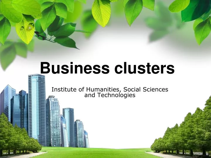 business clusters