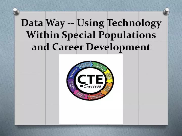 data way using technology within special populations and career development