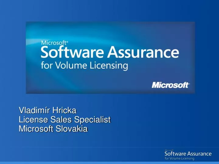 vladim r hricka license sales specialist microsoft slovakia