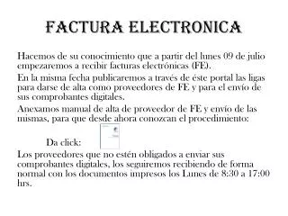factura electronica