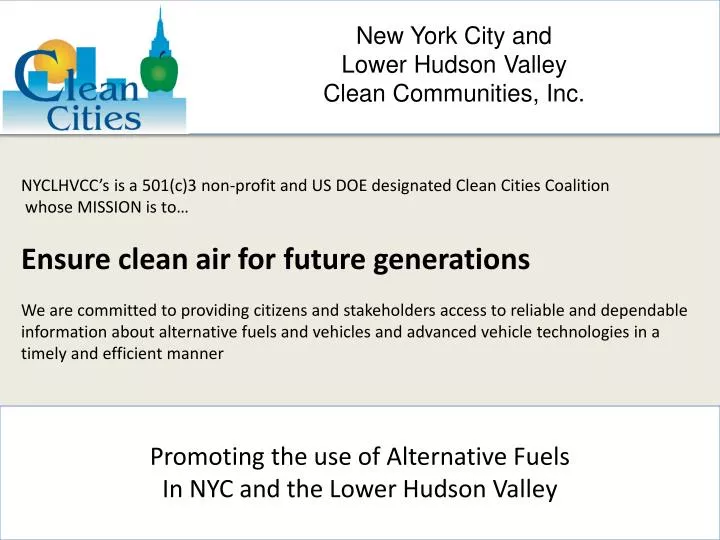 new york city and lower hudson valley clean communities inc