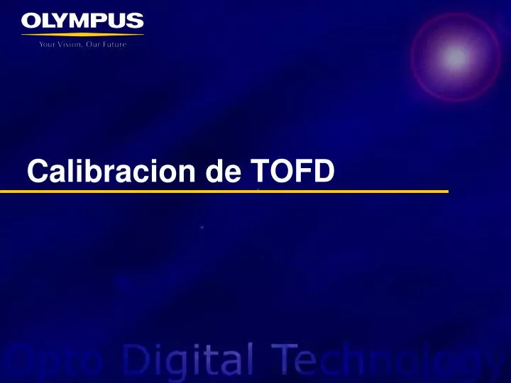 calibracion de tofd