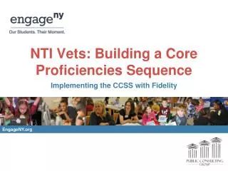 NTI Vets: Building a Core Proficiencies Sequence