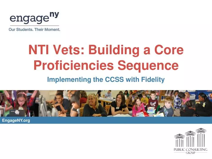 nti vets building a core proficiencies sequence