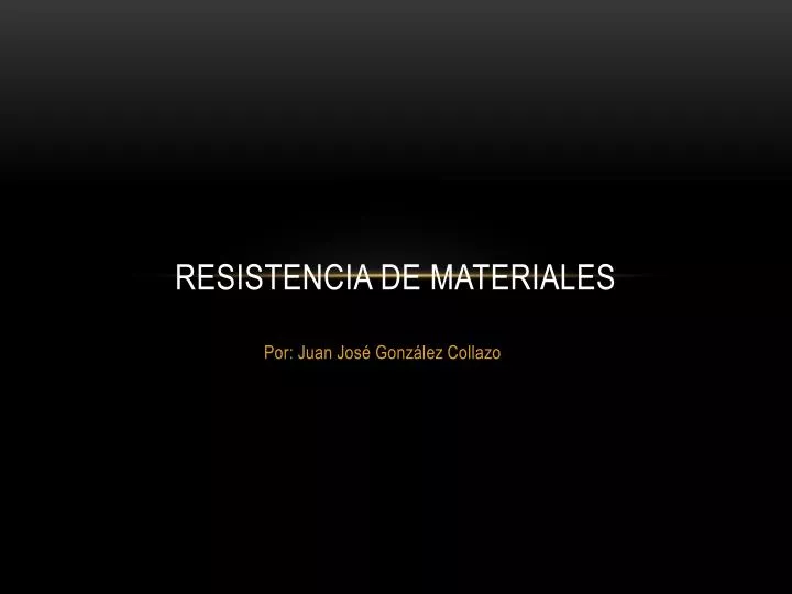 resistencia de materiales
