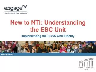New to NTI : Understanding the EBC Unit