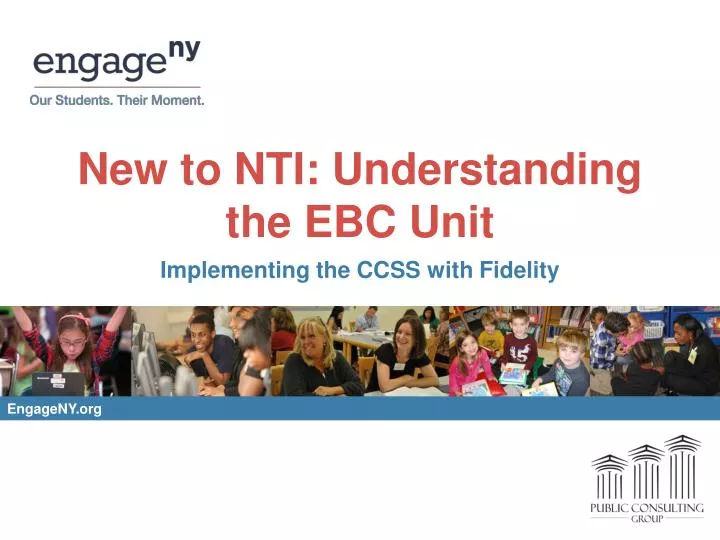 new to nti understanding the ebc unit