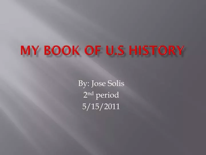 my book of u s history