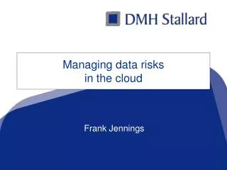Managing data risks in the cloud