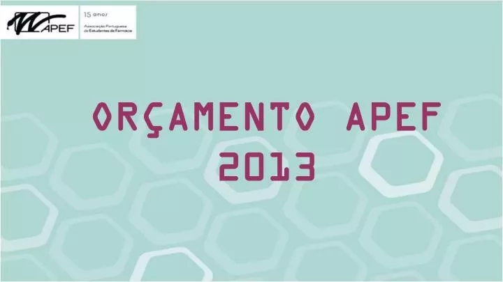 or amento apef 2013