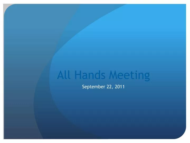 all hands meeting