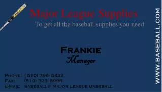 Major League Supplies