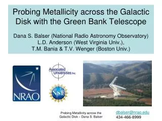 dbalser@nrao 434-466-8999