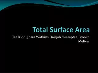 Total Surface Area