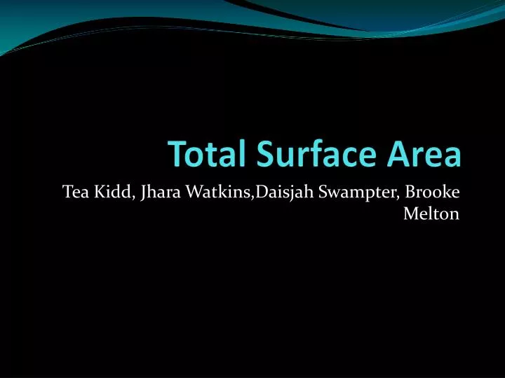total surface area