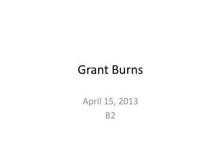 Grant Burns