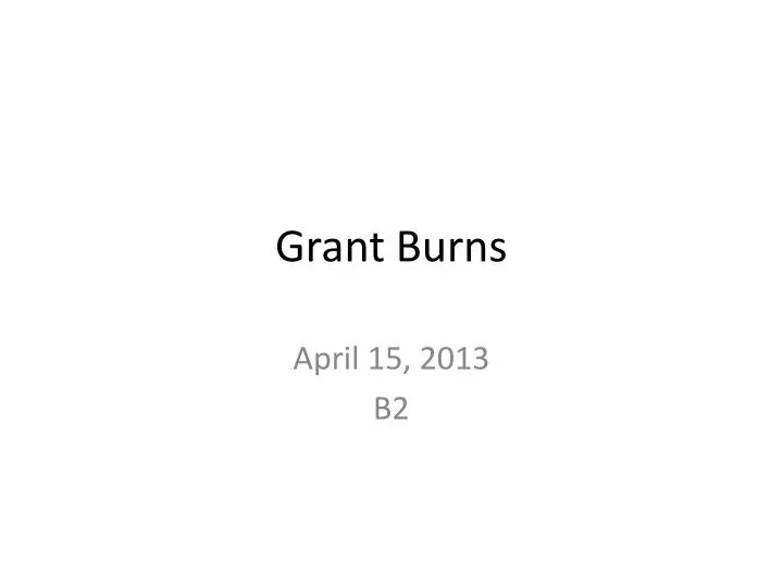 grant burns