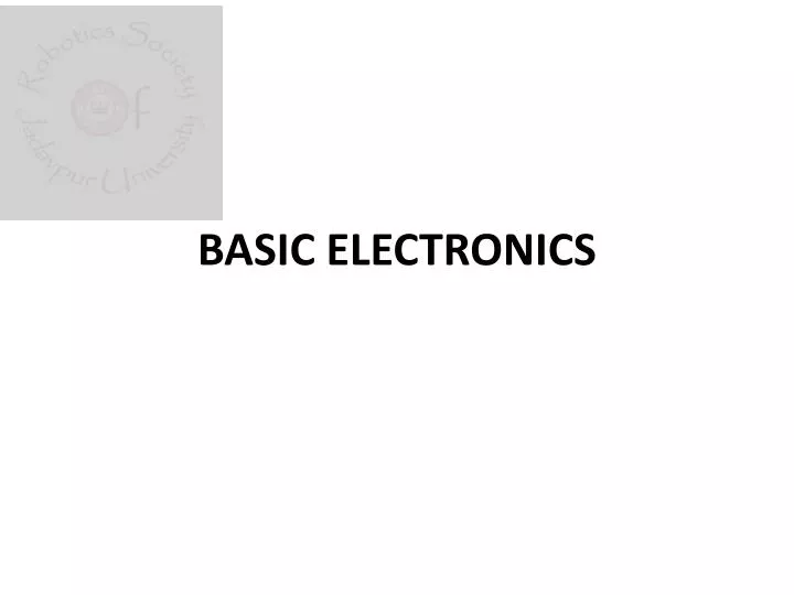 basic electronics