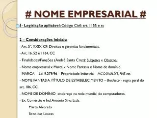 nome empresarial