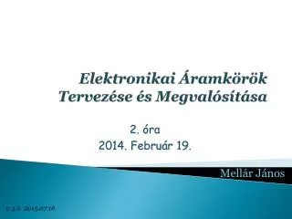 elektronikai ramk r k tervez se s megval s t sa