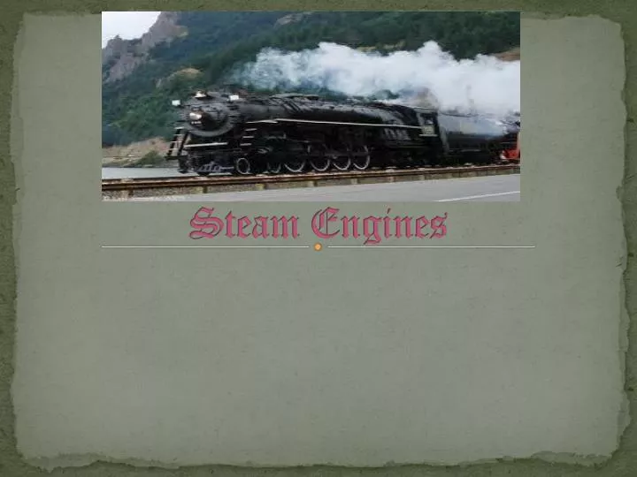 steam engines
