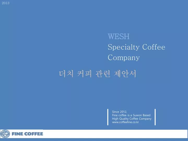 wesh specialty coffee company
