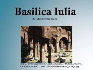 Basilica Iulia