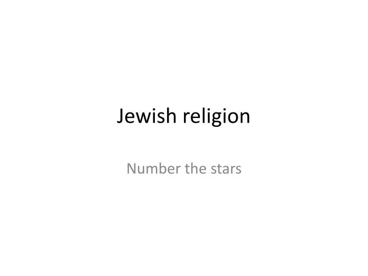 jewish religion