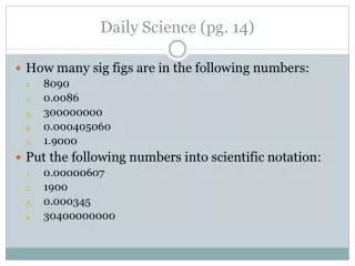 Daily Science (pg. 14)