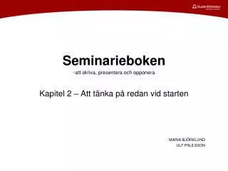 seminarieboken