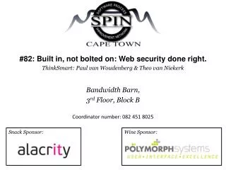 #82: Built in, not bolted on: Web security done right.