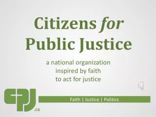 Citizens for Public Justice