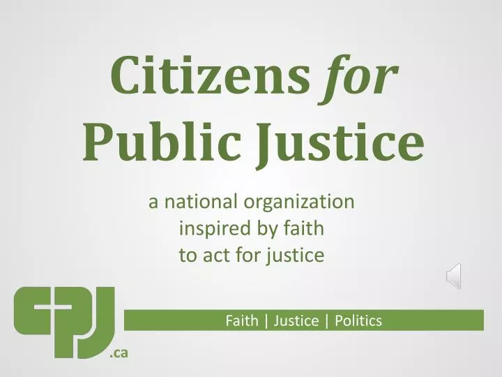 citizens for public justice