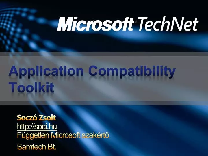 application compatibility toolkit