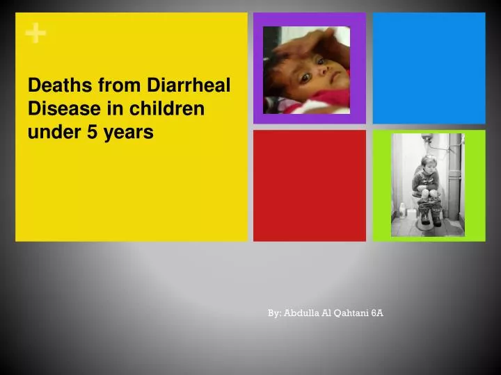 deaths from diarrheal disease in children under 5 years