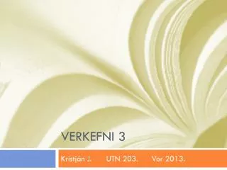 verkefni 3