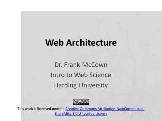 Web Architecture