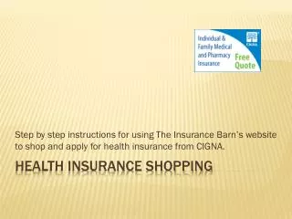 Health Insurance Shopping