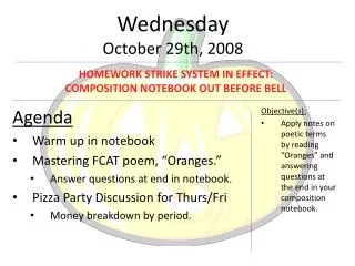 Wednesday October 29th, 2008