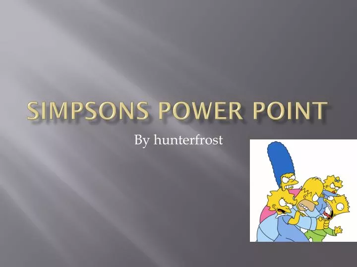 simpsons power point