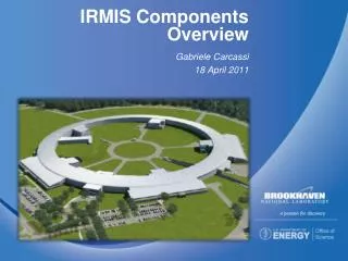 IRMIS Components Overview