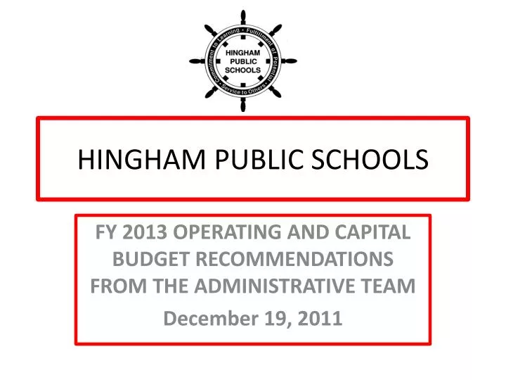 hingham public schools