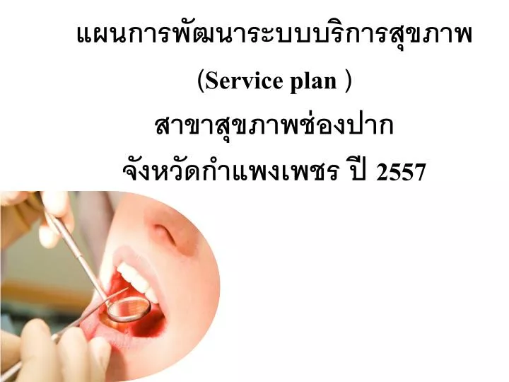service plan 2557
