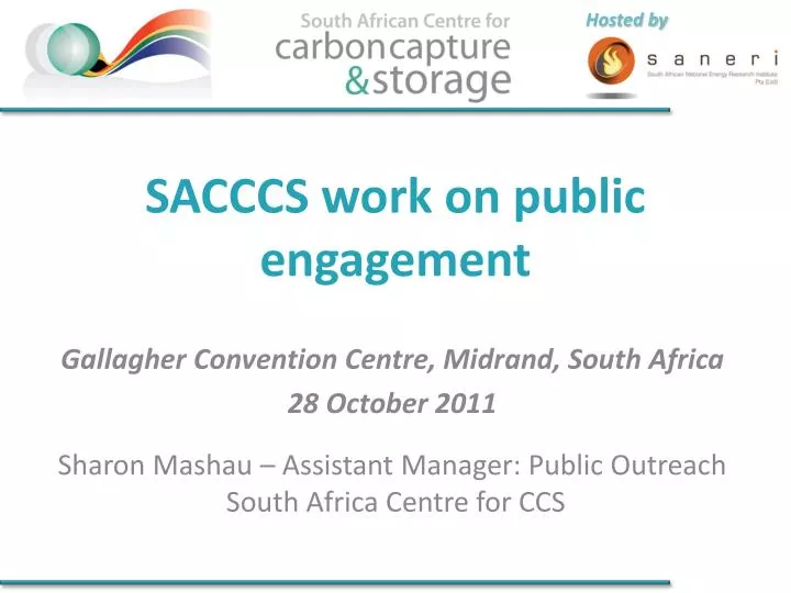 sacccs work on public engagement