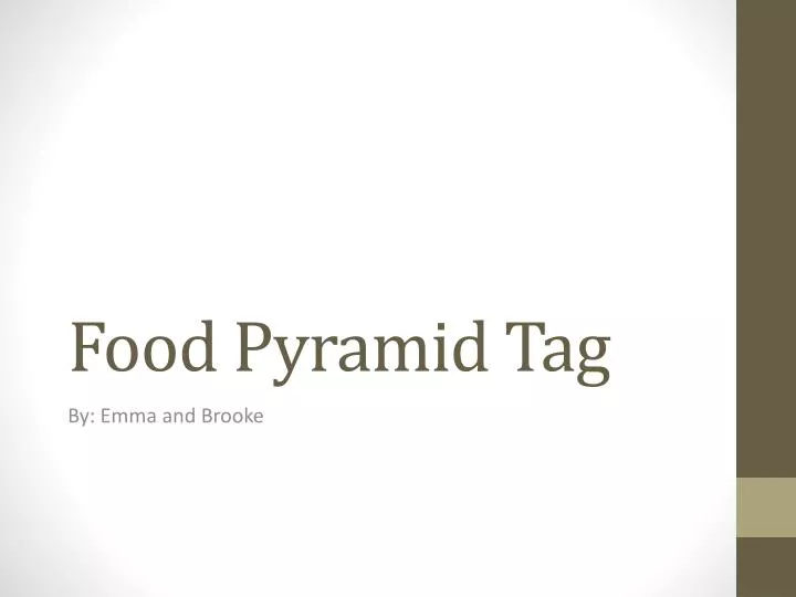 food pyramid tag