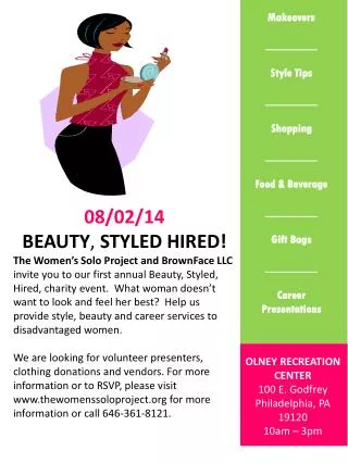 08/02/14 Beauty , Styled Hired!